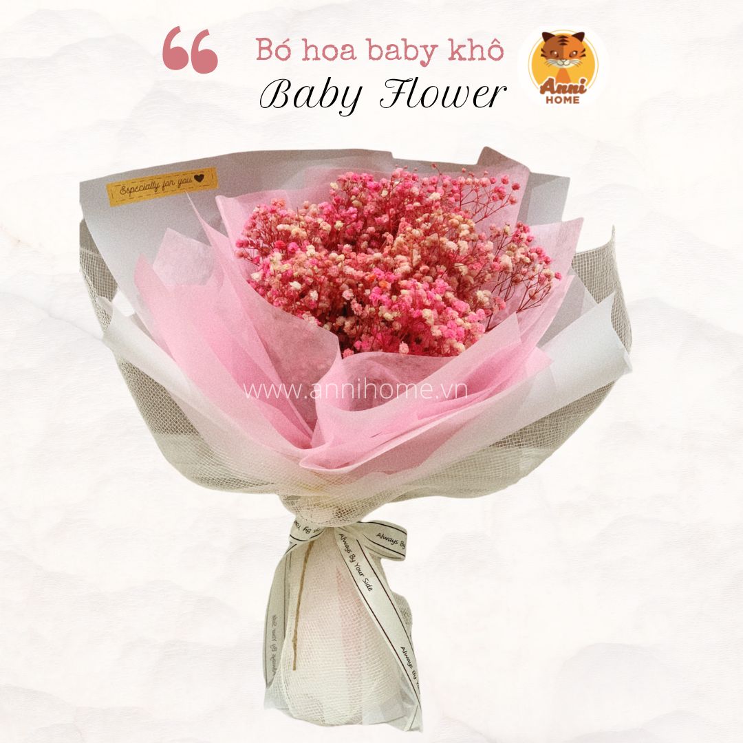 Mua Bó hoa khô mini handmade cao cấp W by IXORAT  Decor chụp ảnh qùa tặng  sinh nhật ngày lễ dùng trang trí hộp quà bánh kem  Nâu kem tại