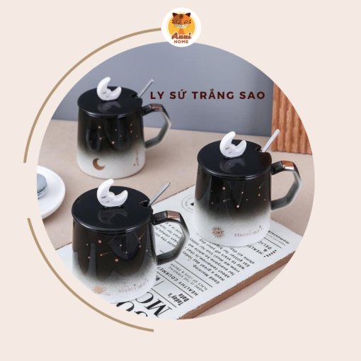 Ly sứ độc đáo hình trăng sao - Anni Home