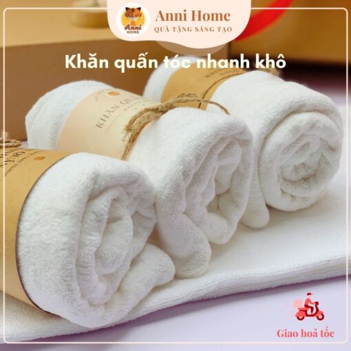 Khăn quấn tóc nhanh khô Anni Home