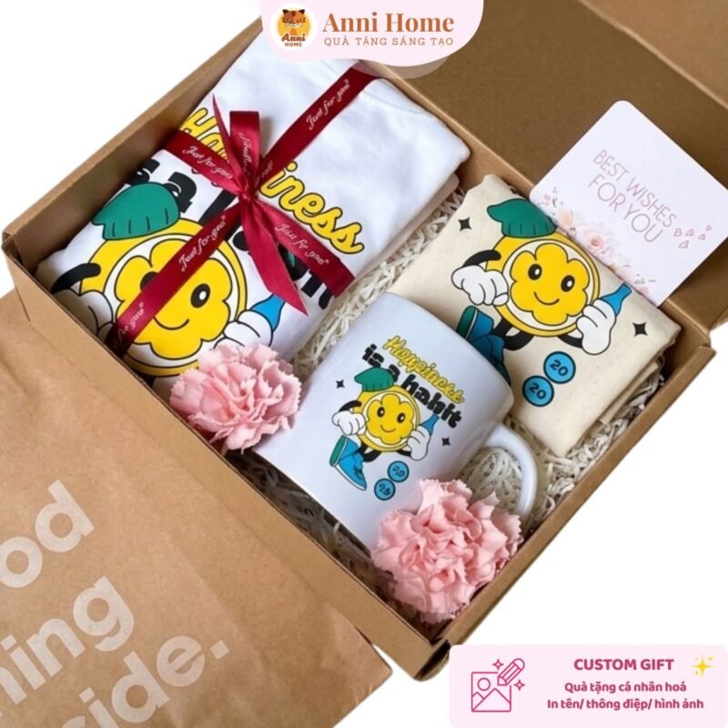 Set quà tặng thiết kế: Full box