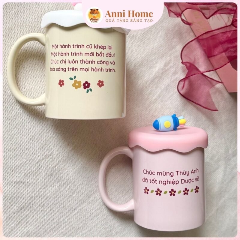 Special Mug - Set ly sứ in tên (có nắp)